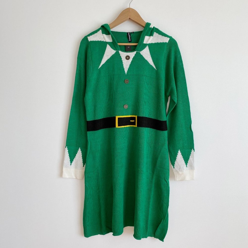 Kristin Nicole Women's Green ELF Costume Dress, Size Large